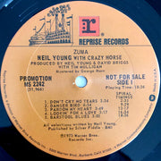 Neil Young With Crazy Horse : Zuma (LP, Album, Promo)