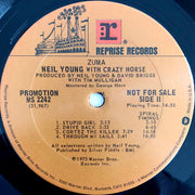 Neil Young With Crazy Horse : Zuma (LP, Album, Promo)