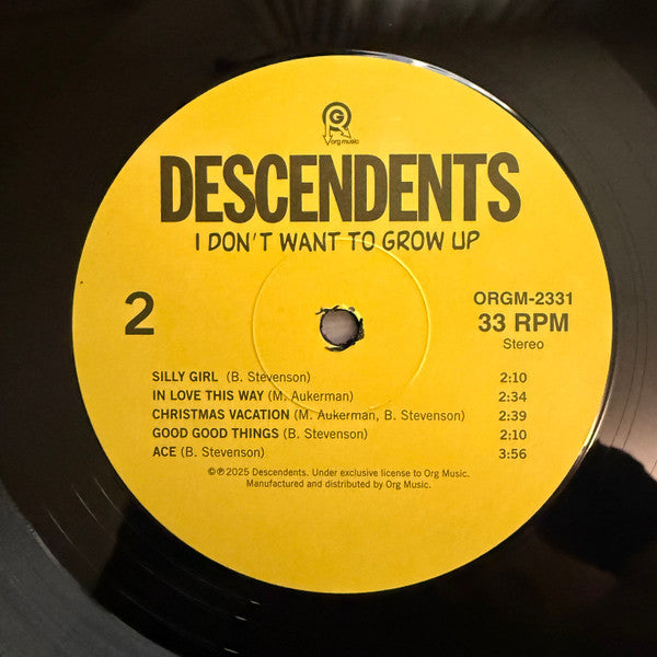 Descendents : I Don't Want To Grow Up (LP, Album, RE)