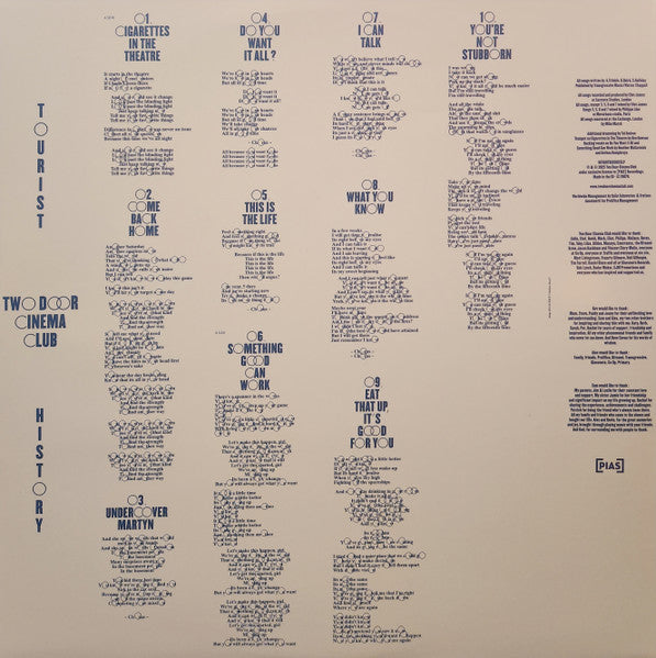 Two Door Cinema Club : Tourist History (LP, Album, RE, 15t)