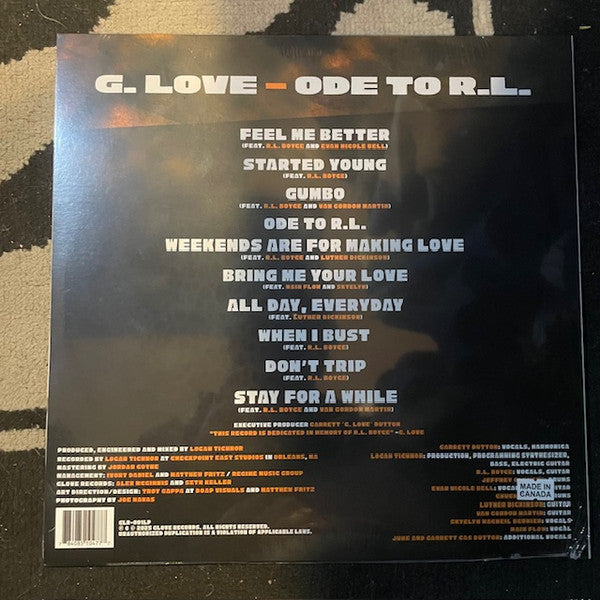 G. Love : Ode To R.L. (LP, Album, RSD)