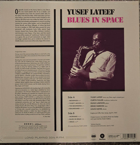 Yusef Lateef : Blues In Space (LP, Album)