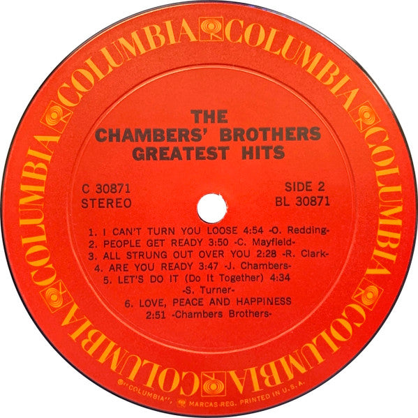 The Chambers Brothers : The Chambers Brothers' Greatest Hits (LP, Comp, Pit)