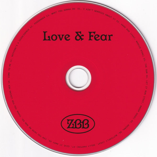 Zac Brown Band : Love & Fear (CD, Album)