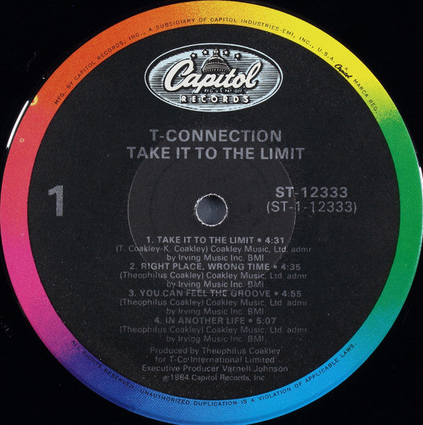T-Connection : Take It To The Limit (LP, Album, Win)