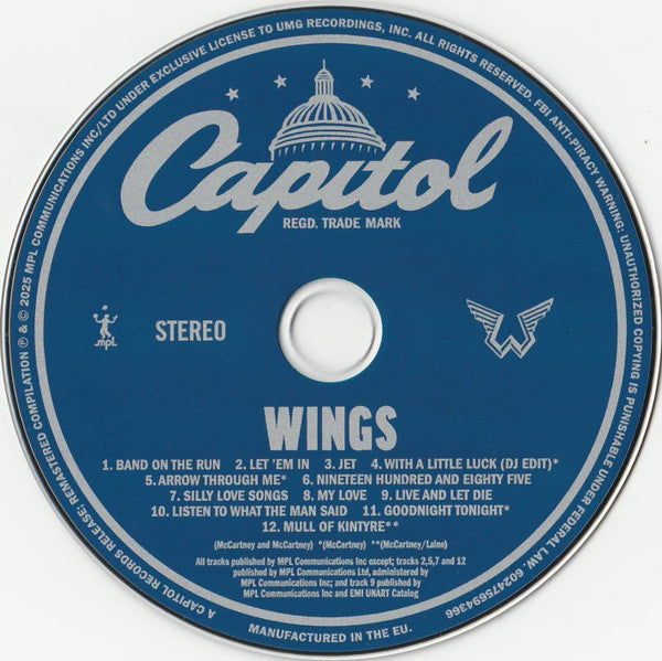 Wings (2) : Wings (CD, Comp)