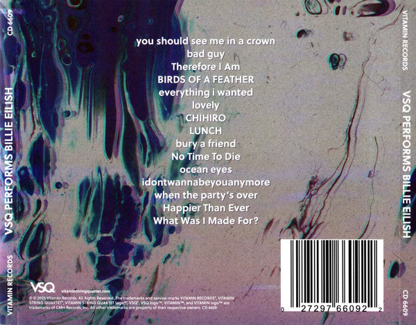 The Vitamin String Quartet : VSQ Performs Billie Eilish (CD, Album)