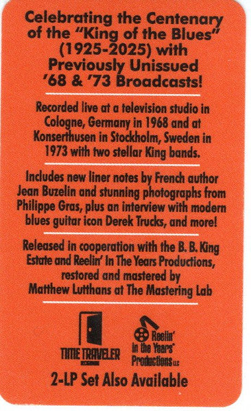B.B. King : Broadcasting The Blues: Live From Germany And Sweden (2xCD)