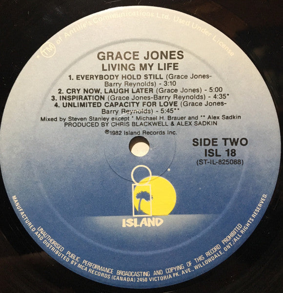 Grace Jones : Living My Life (LP, Album)