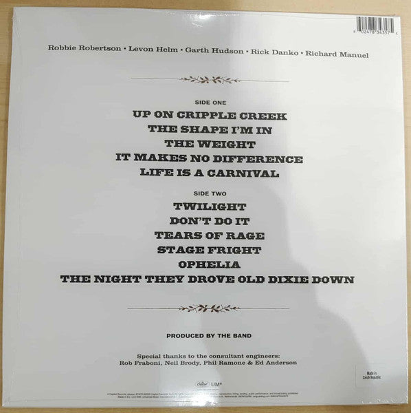 The Band : The Best Of The Band (LP, Comp, RE, RM)