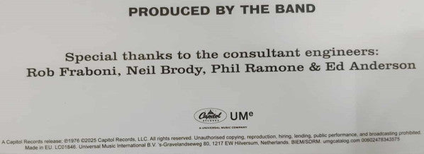 The Band : The Best Of The Band (LP, Comp, RE, RM)