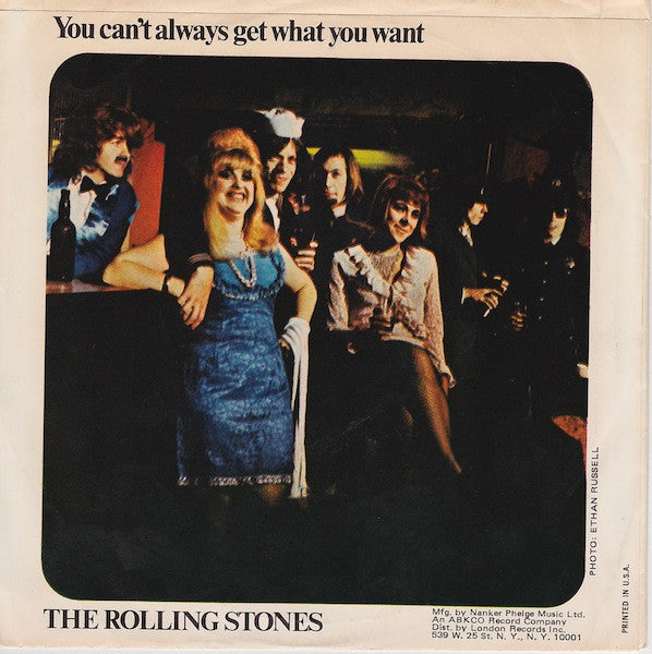The Rolling Stones : Honky Tonk Women / You Can't Always Get What You Want (7", Single, Styrene, Mon)