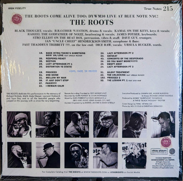 The Roots : The Roots Come Alive Too: DYWM30 Live At Blue Note NYC (2xLP, Bla)