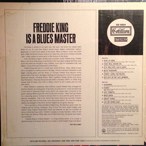 Freddie King : Freddie King Is A Blues Master (LP, Album, Pre)