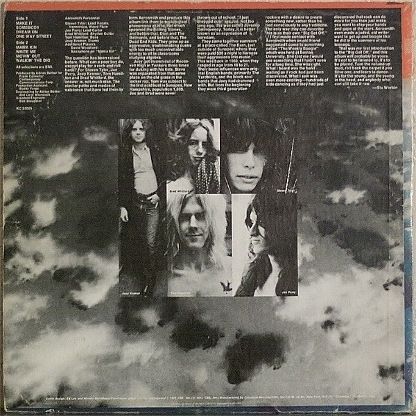 Aerosmith : Aerosmith (LP, Album, Col)