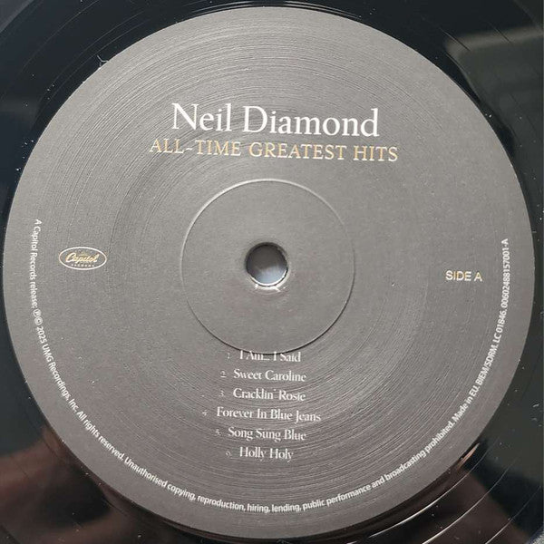 Neil Diamond : All-Time Greatest Hits (LP, Comp, RE)