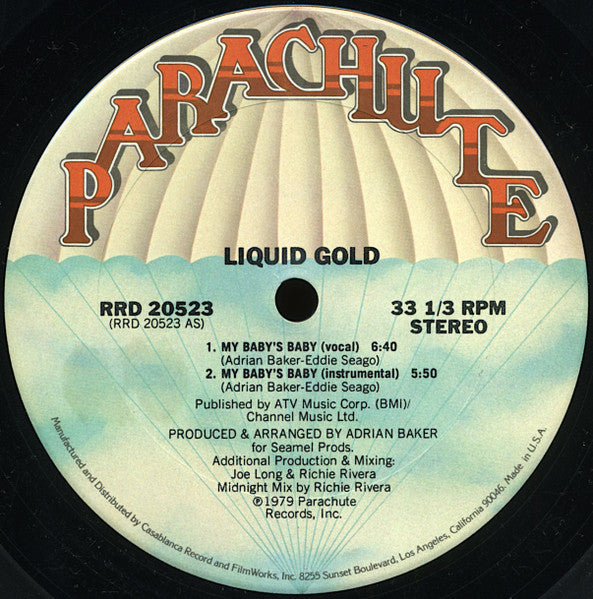 Liquid Gold : My Baby's Baby (12", S/Sided, San)