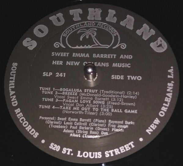 Emma Barrett : Sweet Emma Barrett And Her New Orleans Music (LP)
