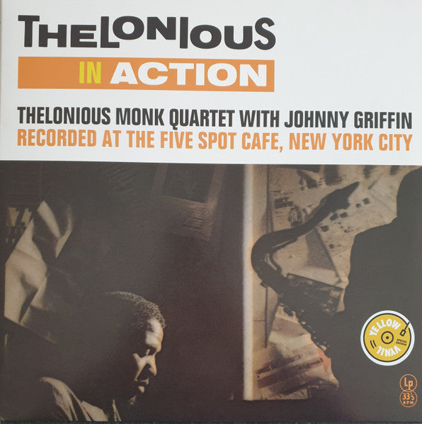 Thelonious Monk Quartet* With Johnny Griffin : Thelonious In Action (LP, RE, S/Edition, Yel)