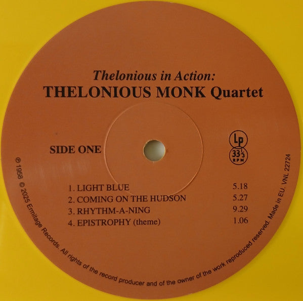 Thelonious Monk Quartet* With Johnny Griffin : Thelonious In Action (LP, RE, S/Edition, Yel)