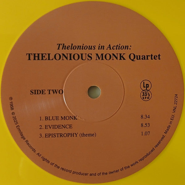 Thelonious Monk Quartet* With Johnny Griffin : Thelonious In Action (LP, RE, S/Edition, Yel)