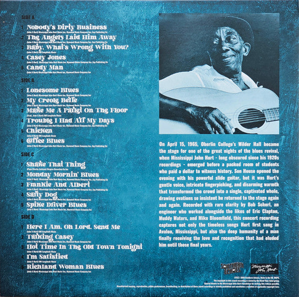 Mississippi John Hurt : Live At Oberlin College (2xLP, RSD, 180)