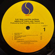 k.d. lang And The Reclines : Absolute Torch And Twang (LP, Album, All)