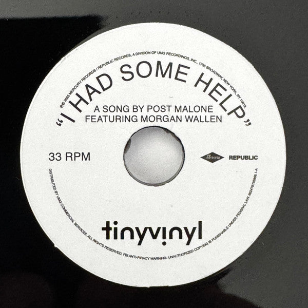 Post Malone : I Had Some Help / Losers (4", Single, Ltd)