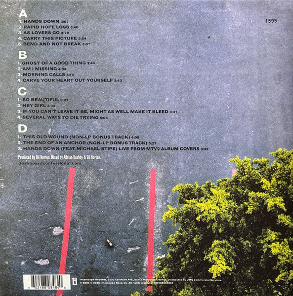 Dashboard Confessional : A Mark ● A Mission ● A Brand ● A Scar (2xLP, Album, Club, Ltd, Num, RE, Mil)