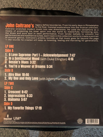 John Coltrane : Essential (2xLP, Comp, Ltd, RE)