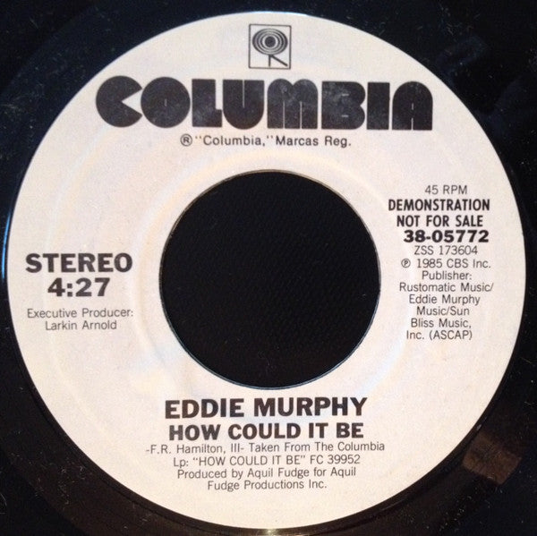Eddie Murphy : How Could It Be (7", Promo)