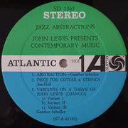John Lewis (2) : Jazz Abstractions (LP, Album)