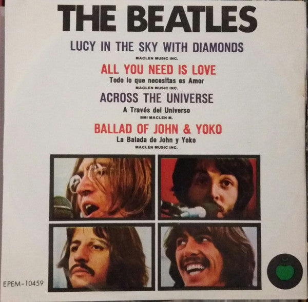 The Beatles : Lucy In The Sky With Diamonds / All You Need Is Love / Across The Universe / Ballad Of John & Yoko (7", EP)