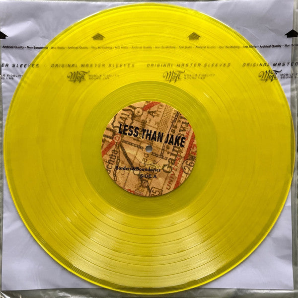 Less Than Jake : Borders & Boundaries (LP, Album, RE, Yel + LP, S/Sided, Yel + Ltd, 25t)