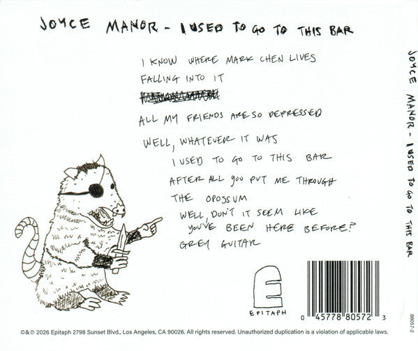 Buy Joyce Manor : I Used To Go To This Bar (CD, Album) Online for