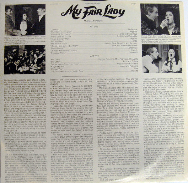 Lerner And Loewe* : My Fair Lady: Original Cast - 20th Anniversary Production (LP, Album, Quad)