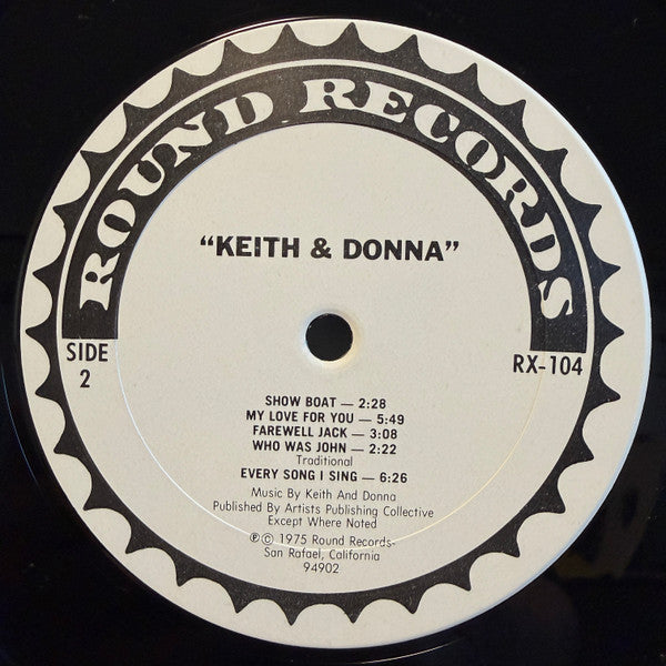 Keith Godchaux & Donna Godchaux : Keith & Donna (LP, Album, San)