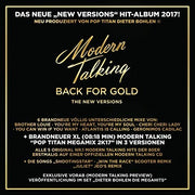the album cover for Modern Talking - Back For Gold (Ita)