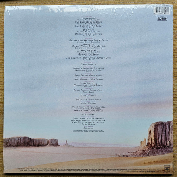 Waylon Jennings • Willie Nelson • Johnny Cash • Kris Kristofferson : Highwayman (LP, Album, RE)