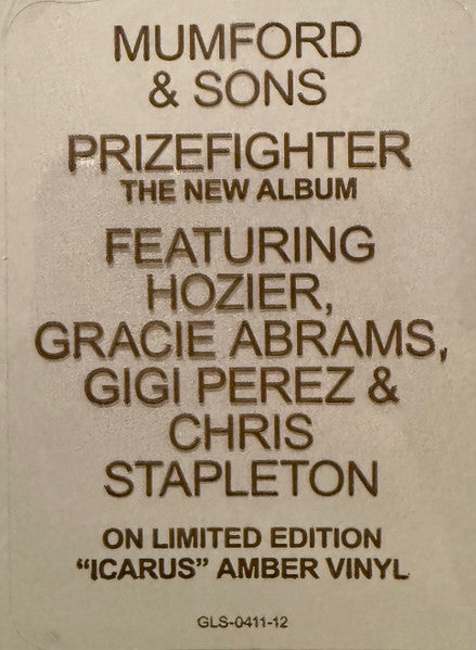 Mumford & Sons : Prizefighter (LP, Album, Ltd, Amb)
