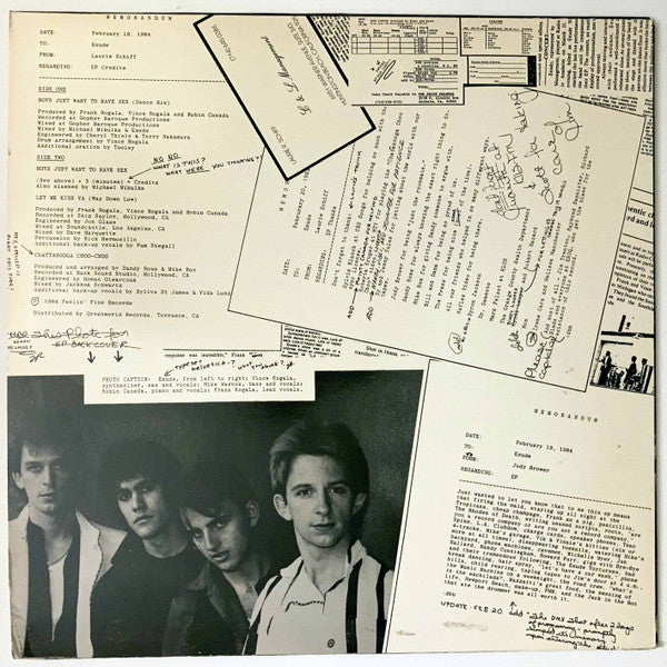 Exude : Boys Just Want To Have Sex (12", Single)