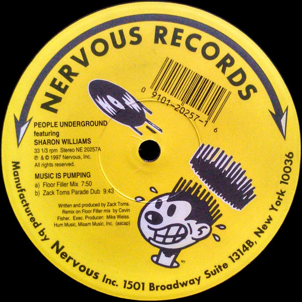 People Underground featuring Sharon Williams : Music Is Pumping (12")