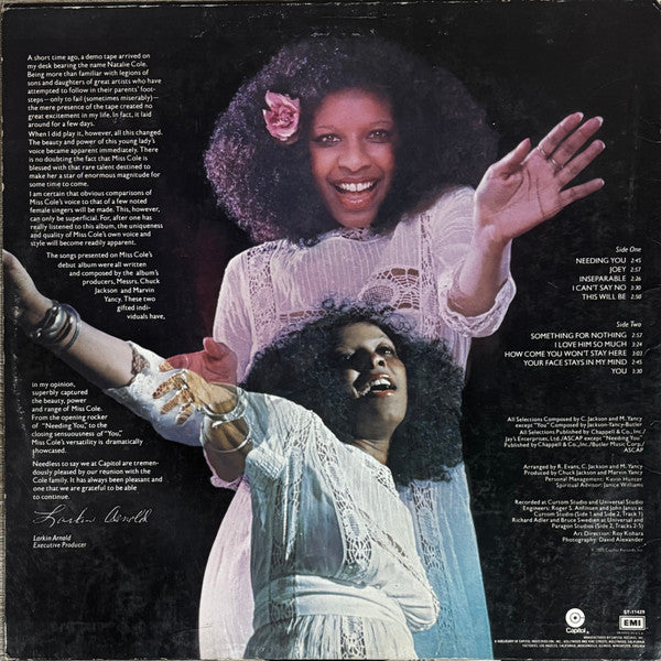Natalie Cole : Inseparable (LP, Album, Jac)