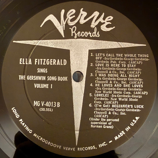 Ella Fitzgerald : Ella Fitzgerald Sings The Gershwin Song Book Vol. 1 (LP, Album, Mono, Hol)