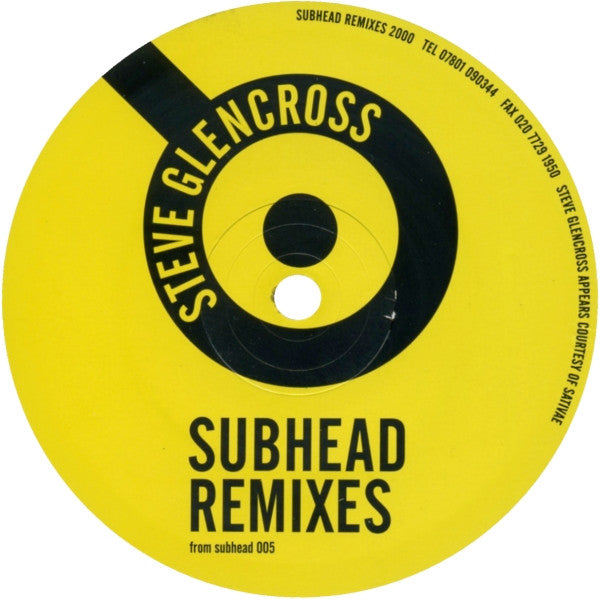 Subhead : Subhead Remixes (12")