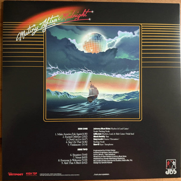 Johnny Blue Skies & The Dark Clouds (2) : Mutiny After Midnight (LP, Album, Red)