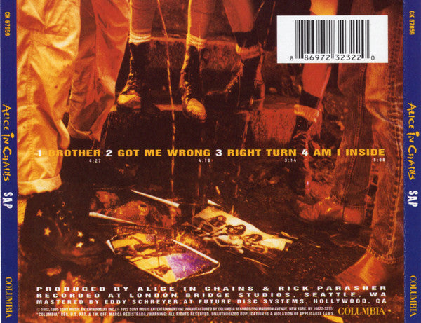 Alice In Chains : Sap (CD, EP, RE, RP)