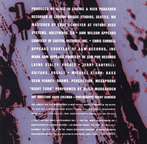 Alice In Chains : Sap (CD, EP, RE, RP)