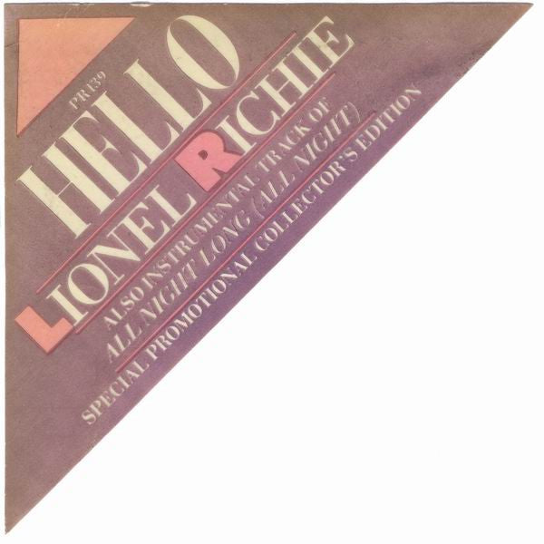 Lionel Richie : Hello (12", Pic, Promo)