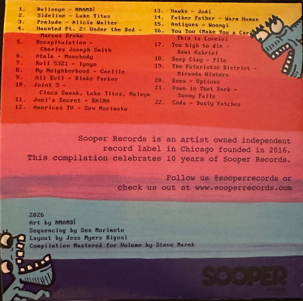 Various : Sooper Records 10 Year Anniversary Compilation (CD, Comp)